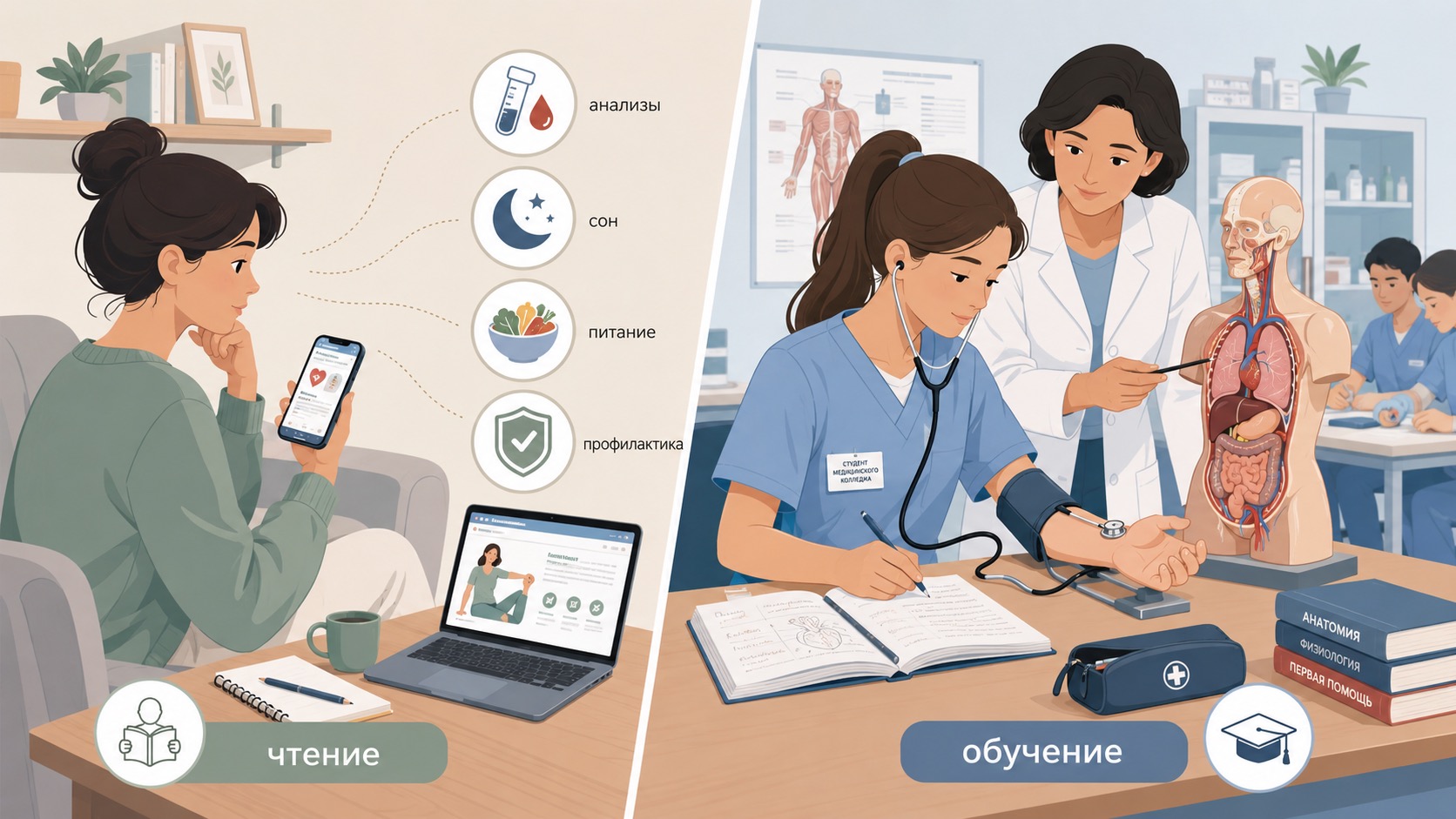 Чем лечебное дело отличается от чтения статей о здоровье
